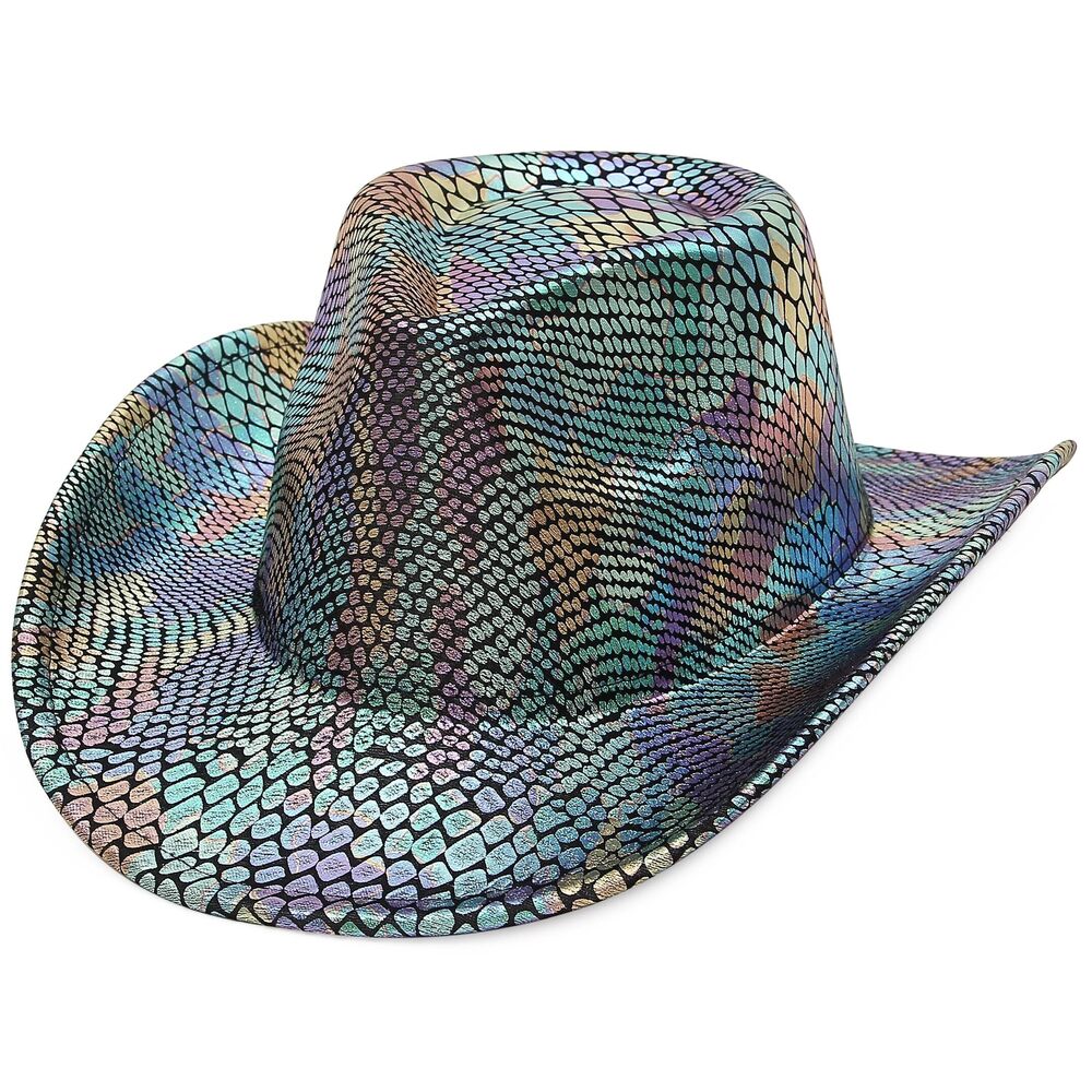 7824 Glitter Cowboy Hat For Women Men Birthday Party Pink Funny Cowgirl Hat